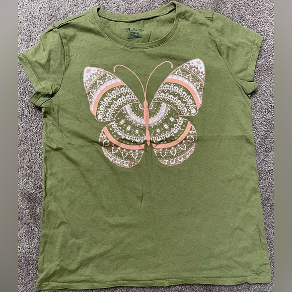 Girls Colorful Graphic Tees - Pink, Green, Orange, Purple - Picture 2 of 7